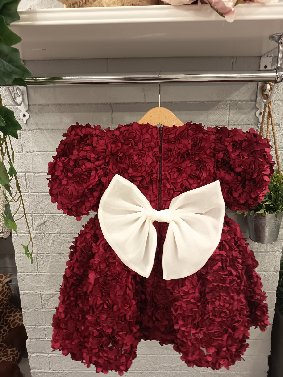 ABITO ROSE BURGUNDY