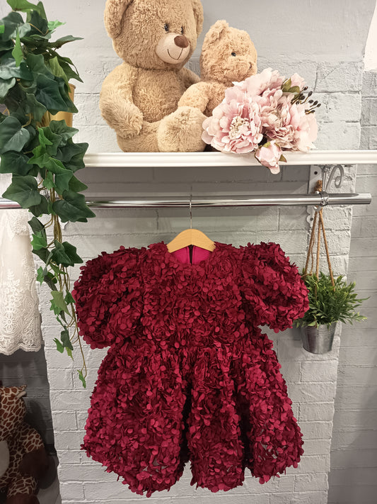 ABITO ROSE BURGUNDY